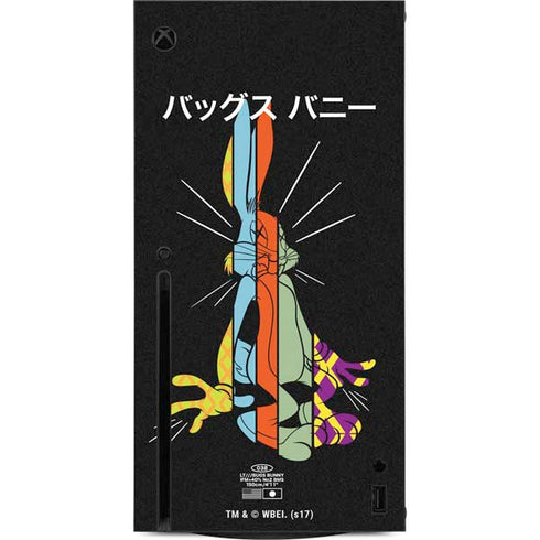Looney Tunes Bugs Bunny Sliced Juxtapose Xbox Series X Console Skin