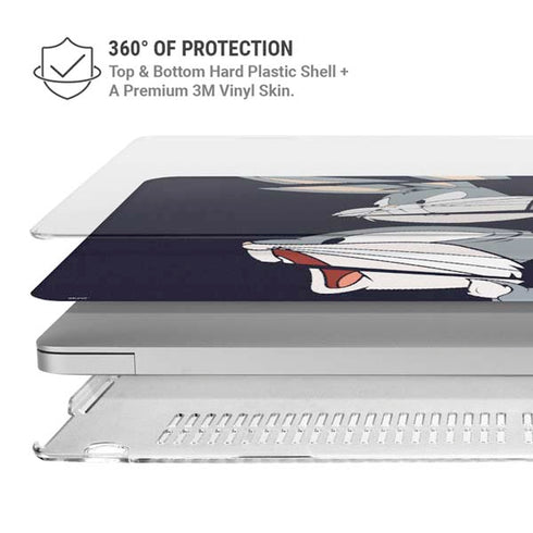 Looney Tunes Bugs Bunny Sliced MacBook Pro 16in (2019-20) Case plus Skin