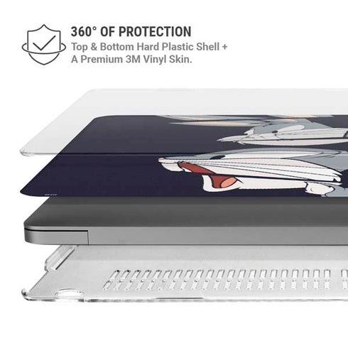 Looney Tunes Bugs Bunny Sliced MacBook Pro 16in (2021-25) Case plus Skin