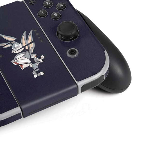 Looney Tunes Bugs Bunny Sliced Nintendo Switch OLED (2021) Skin