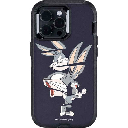 Looney Tunes Bugs Bunny Sliced Otterbox Defender iPhone Skin