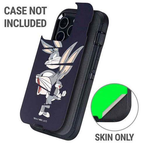 Looney Tunes Bugs Bunny Sliced Otterbox Defender iPhone Skin