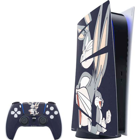 Looney Tunes Bugs Bunny Sliced PS5 Digital Edition Bundle Skin