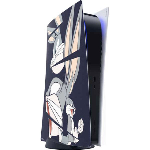 Looney Tunes Bugs Bunny Sliced PS5 Digital Edition Console Skin