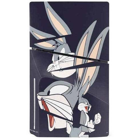 Looney Tunes Bugs Bunny Sliced PS5 Slim Disk Bundle Skin