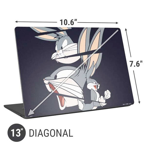 Looney Tunes Bugs Bunny Sliced Universal Laptop 13in (10.6 x 7.6in) Skin