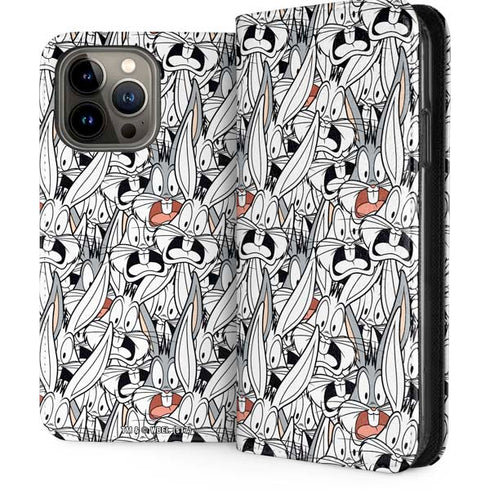 Looney Tunes Bugs Bunny Super Sized iPhone 15 Pro Max Folio Case