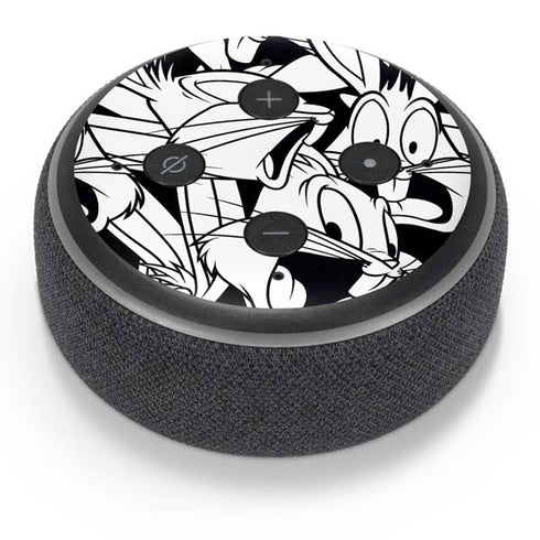 Looney Tunes Bugs Bunny Super Sized Pattern Amazon Echo Dot Skin