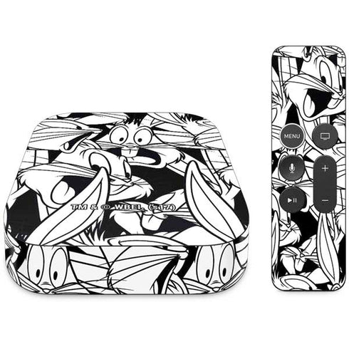 Looney Tunes Bugs Bunny Super Sized Pattern Apple TV Skin
