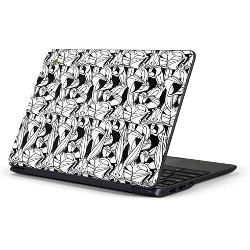 Looney Tunes Bugs Bunny Super Sized Pattern Samsung Chromebook Skin