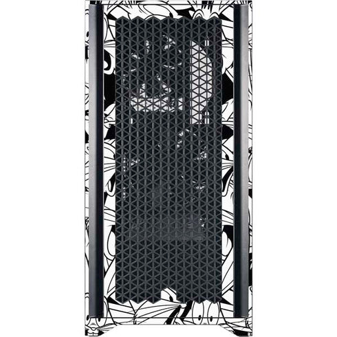 Looney Tunes Bugs Bunny Super Sized Pattern Corsair 4000D Tempered Glass Mid-Tower ATX Case Skin