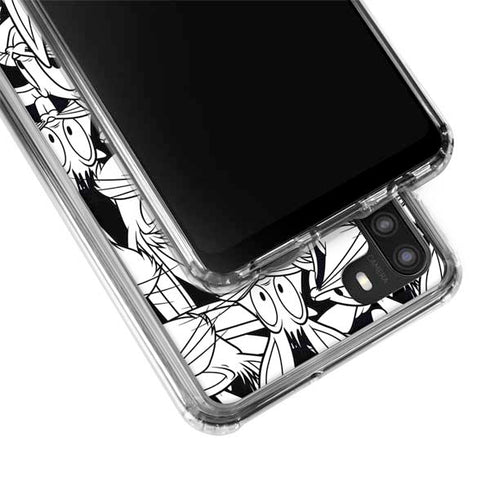 Looney Tunes Bugs Bunny Super Sized Pattern Galaxy A21 Clear Case