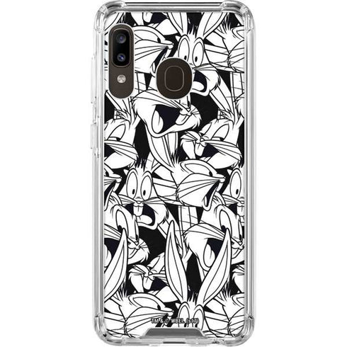 Looney Tunes Bugs Bunny Super Sized Pattern Galaxy A30 Clear Case