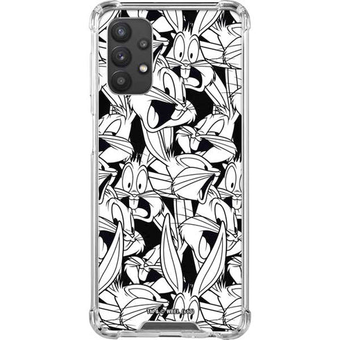 Looney Tunes Bugs Bunny Super Sized Pattern Galaxy A32 5G Clear Case