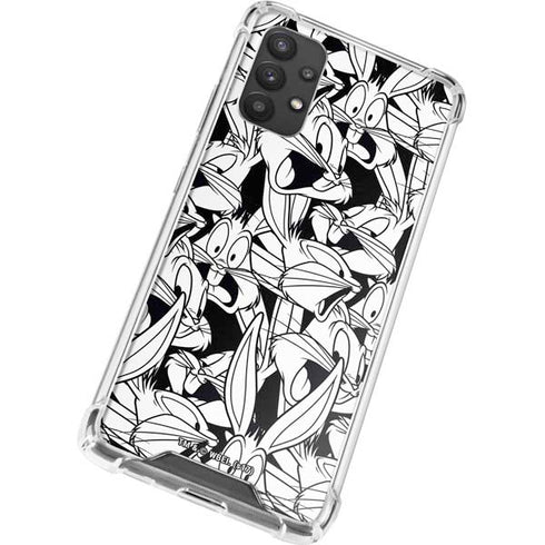 Looney Tunes Bugs Bunny Super Sized Pattern Galaxy A32 5G Clear Case