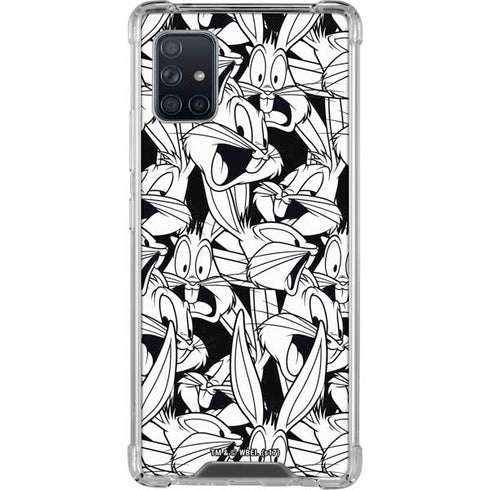 Looney Tunes Bugs Bunny Super Sized Pattern Galaxy A51 5G Clear Case