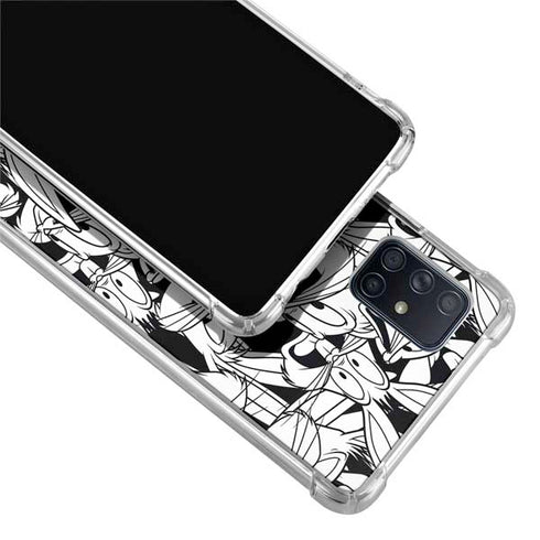 Looney Tunes Bugs Bunny Super Sized Pattern Galaxy A51 5G Clear Case