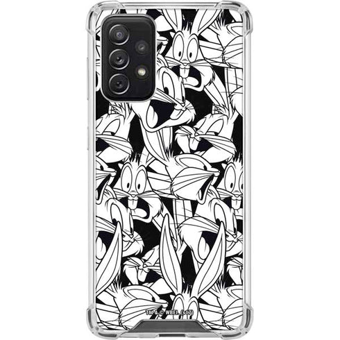 Looney Tunes Bugs Bunny Super Sized Pattern Galaxy A72 5G Clear Case
