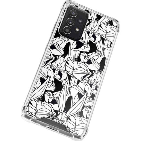 Looney Tunes Bugs Bunny Super Sized Pattern Galaxy A72 5G Clear Case