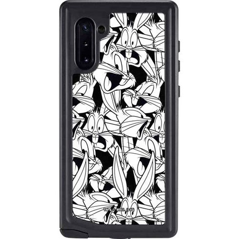 Looney Tunes Bugs Bunny Super Sized Pattern Galaxy Note 10 Waterproof Case