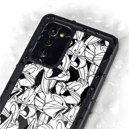 Looney Tunes Bugs Bunny Super Sized Pattern Galaxy Note20 5G Waterproof Case