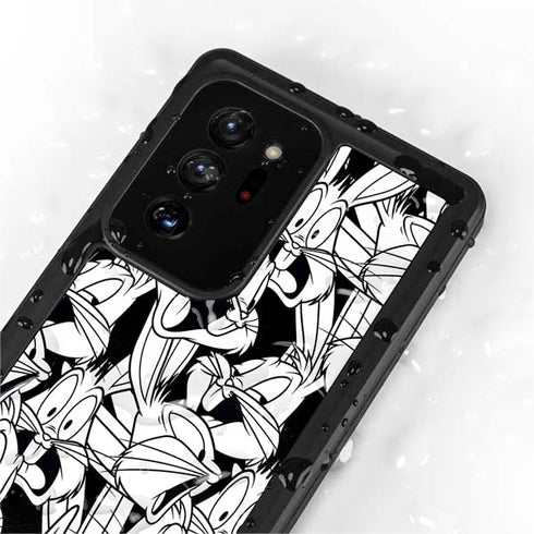 Looney Tunes Bugs Bunny Super Sized Pattern Galaxy Note20 Ultra 5G Waterproof Case