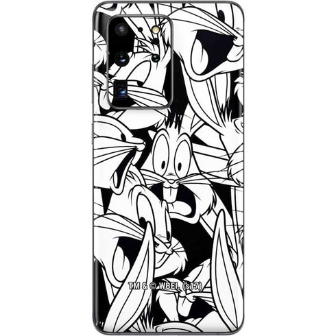 Looney Tunes Bugs Bunny Super Sized Pattern Galaxy S20 Ultra 5G Skin