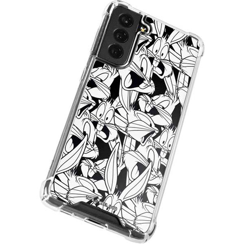 Looney Tunes Bugs Bunny Super Sized Pattern Galaxy S21 FE Clear Case