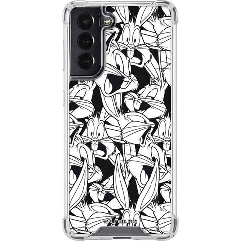 Looney Tunes Bugs Bunny Super Sized Pattern Galaxy S22 Clear Case