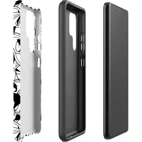 Looney Tunes Bugs Bunny Super Sized Pattern Galaxy S22 Ultra Pro Case