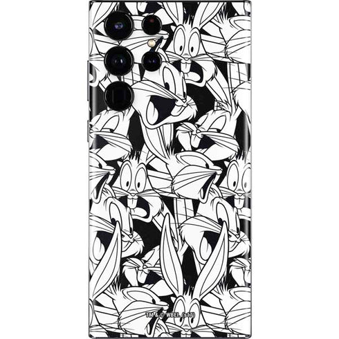 Looney Tunes Bugs Bunny Super Sized Pattern Galaxy S22 Ultra Skin