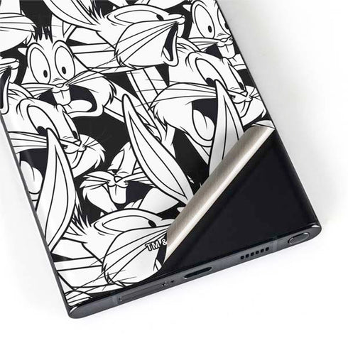 Looney Tunes Bugs Bunny Super Sized Pattern Galaxy S22 Ultra Skin