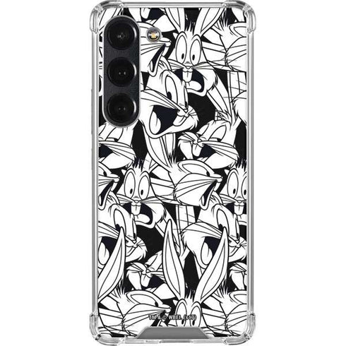 Looney Tunes Bugs Bunny Super Sized Pattern Galaxy S23 Clear Case