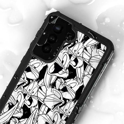 Looney Tunes Bugs Bunny Super Sized Pattern Galaxy S23 Plus Waterproof Case
