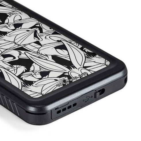 Looney Tunes Bugs Bunny Super Sized Pattern Galaxy S23 Waterproof Case