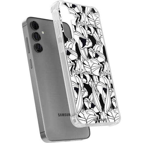 Looney Tunes Bugs Bunny Super Sized Pattern Galaxy S24 Plus Clear Case