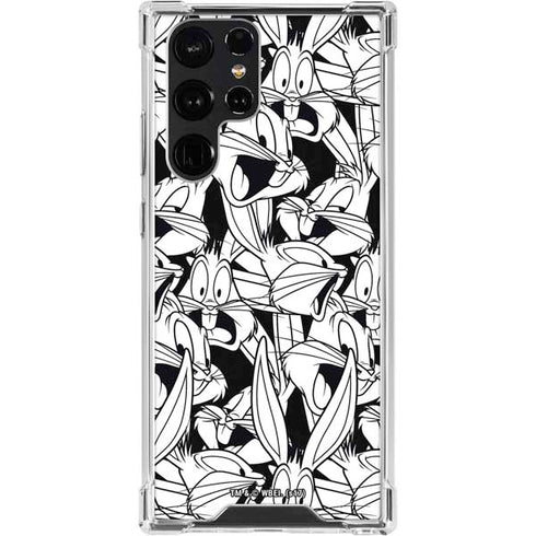 Looney Tunes Bugs Bunny Super Sized Pattern Galaxy S24 Ultra Clear Case