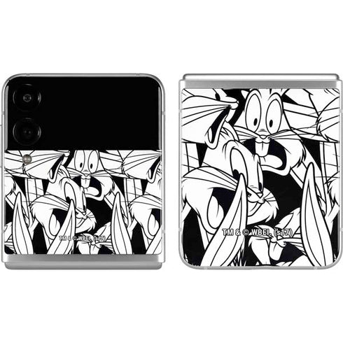 Looney Tunes Bugs Bunny Super Sized Pattern Galaxy Z Flip4 5G Skin