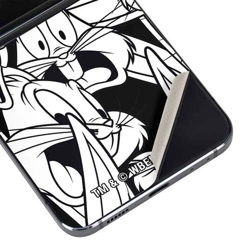 Looney Tunes Bugs Bunny Super Sized Pattern Galaxy Z Flip5 5G Skin