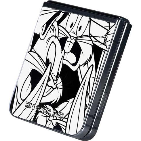 Looney Tunes Bugs Bunny Super Sized Pattern Galaxy Z Flip5 5G Skin