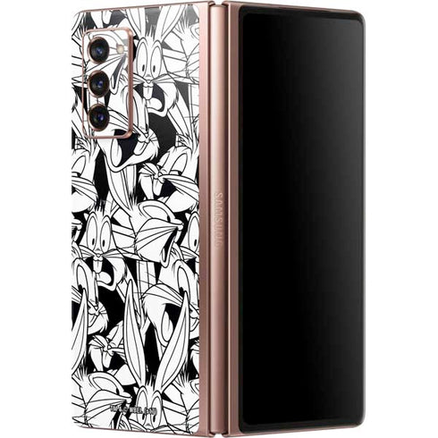 Looney Tunes Bugs Bunny Super Sized Pattern Galaxy Z Fold2 5G Skin