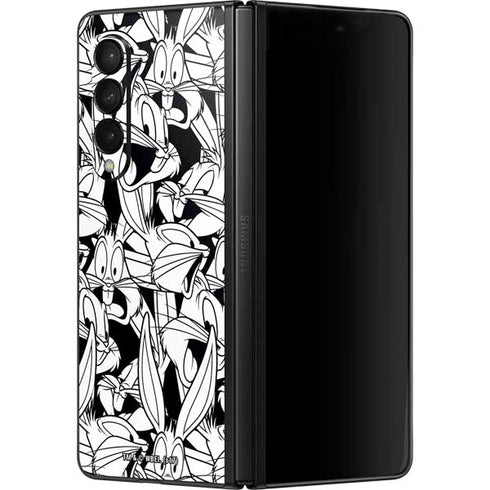 Looney Tunes Bugs Bunny Super Sized Pattern Galaxy Z Fold3 5G Skin