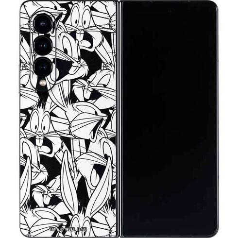 Looney Tunes Bugs Bunny Super Sized Pattern Galaxy Z Fold4 5G Skin