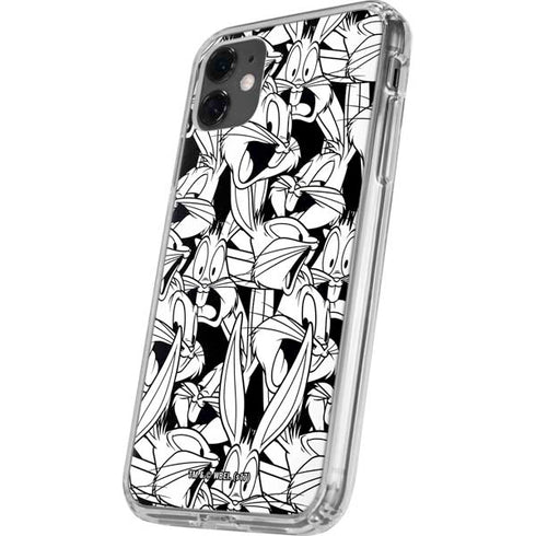 Looney Tunes Bugs Bunny Super Sized Pattern iPhone 11 Clear Case