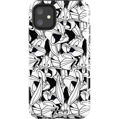 Looney Tunes Bugs Bunny Super Sized Pattern iPhone 11 Impact Case