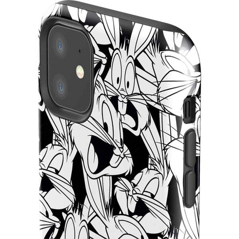Looney Tunes Bugs Bunny Super Sized Pattern iPhone 11 Impact Case