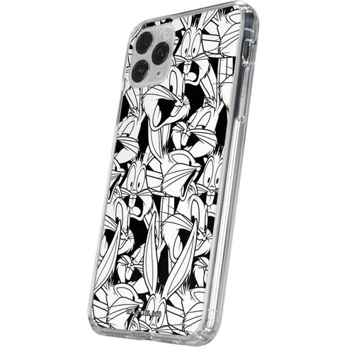 Looney Tunes Bugs Bunny Super Sized Pattern iPhone 11 Pro Clear Case