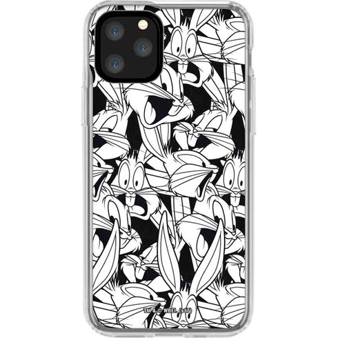 Looney Tunes Bugs Bunny Super Sized Pattern iPhone 11 Pro Clear Case