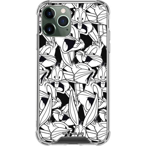Looney Tunes Bugs Bunny Super Sized Pattern iPhone 11 Pro Max Clear Case