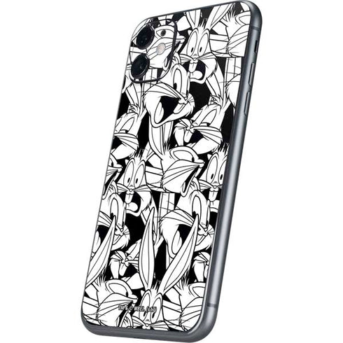 Looney Tunes Bugs Bunny Super Sized Pattern iPhone 11 Skin